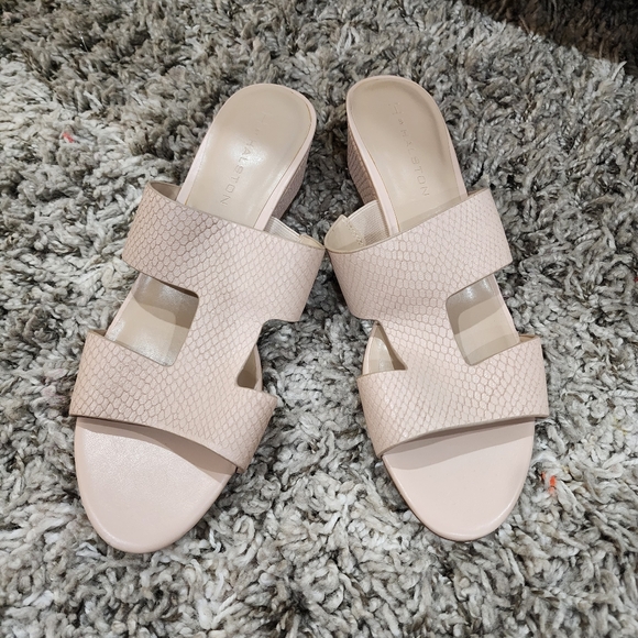 H by Halston Wedge Snake Slide Sandals - Picture 3 of 7